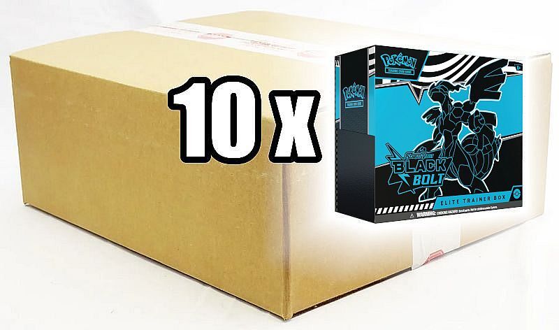 Black Bolt ETB – Factory Sealed Case (10 ETBs)
