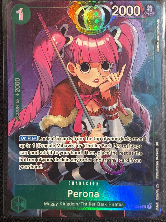 Perona – Alternate Art (Illustration Box Vol. 4) OP09-034 SEALED